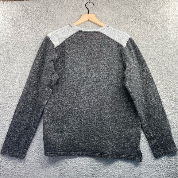 TOMMY BAHAMA Knit Sweatshirt Mens Large Colorblock Gray Casual Comfort Travel - Picture 8 of 9